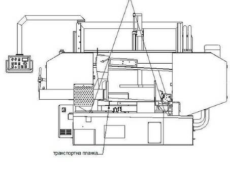 Ленточнопильный станок полуавтоматический Siloma W 500/800GTH