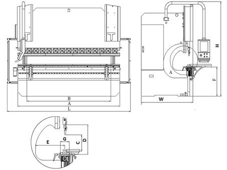 Пресс листогибочный гидравлический с ЧПУ Toskar EASY FAB 4100-135