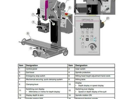 Фрезерный станок OPTImill MH 22 V