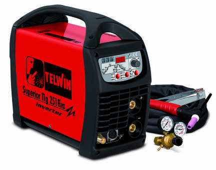 Сварочный аппарат аргонодуговой Telwin SUPERIOR TIG 251 DC-HF/LIFT VRD + TIG ACC. 816116