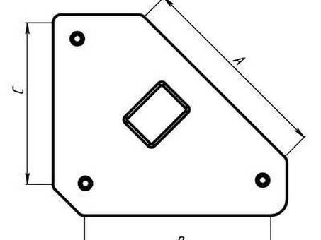 Угольник магнитный для сварки отключаемый MAG606 Smart&Solid