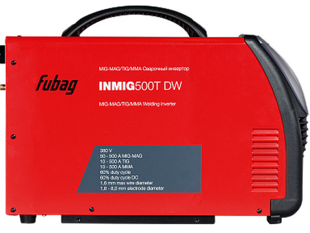 Сварочный полуавтомат инвертор FUBAG INMIG 500T DW SYN с DRIVE INMIG DW, шланг пакетом 10м, горелкой, блоком жидкостного охлаждения и тележкой 38029.4