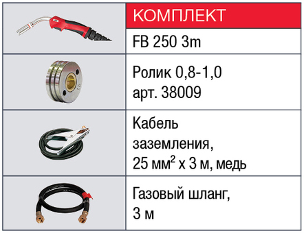 Сварочный полуавтомат инвертор FUBAG INMIG 250 T с горелкой 68 444.2