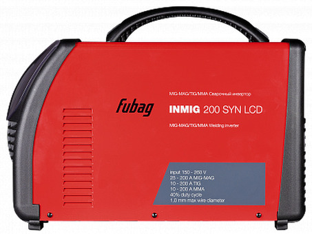 Сварочный полуавтомат инвертор FUBAG INMIG 200 SYN LCD с горелкой 38430.2