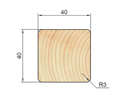 Древесина 40x40x3000 Цена за штуку: Найдите лучшее предложение