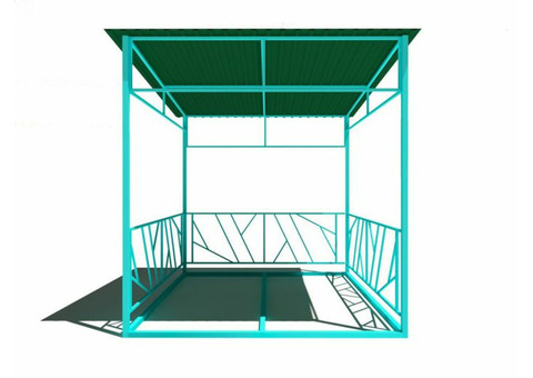 Изготовляем беседки из металлического профиля