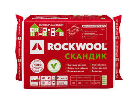 Теплоизоляция Rockwool Light Batt Scandic 50 мм: Эффективная и экономичная