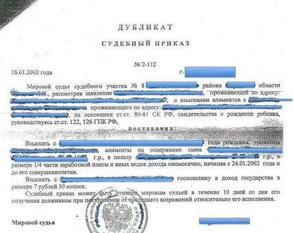 Где я могу получить доступ к судебным приказам о выплате алиментов?