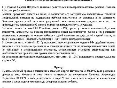 Судебные приказы о взыскании алиментов: государственные пошлины