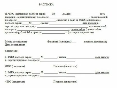 Долговая сделка 2021 года: понимание долговых расписок и их работы