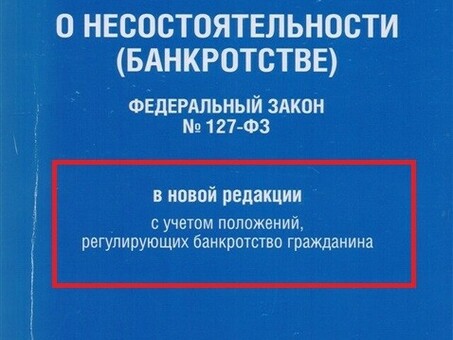 Банкротство физических лиц в соответствии с разделом 127 Федерального закона