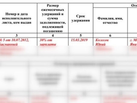 Оформление заработной платы по исполнительному листу