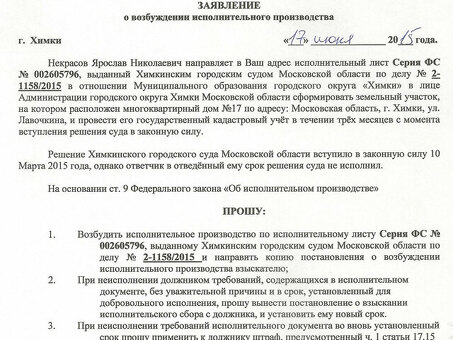 Исполнительное производство, возбужденное на основании судебного приказа