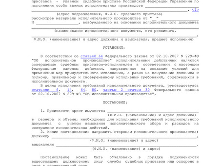 Выявление расхождений в описи арестованного имущества при аресте должников