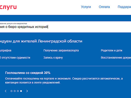 Где вы можете проверить свою кредитную историю с помощью государственных услуг