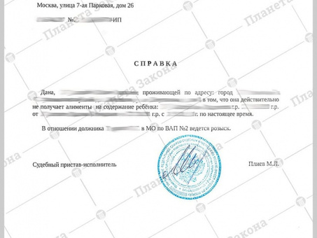 Как получить справку о задолженности по алиментам