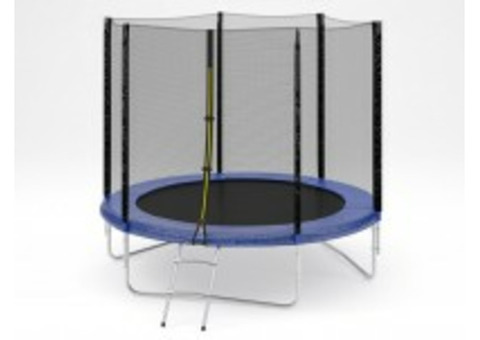 Батут уличный Diamond Fitness External 8 FT ( 244 см) с защитной сеткой и лестни