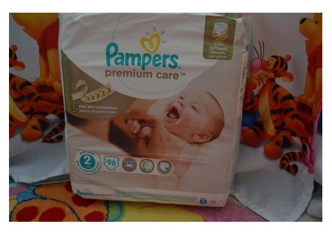 Подгузники Pampers Premium Care 2 (3-6 кг) 96 штук