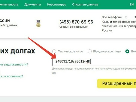 Поиск исполнительных листов