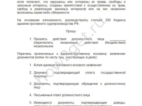 Проект административных исков: все, что вам нужно знать