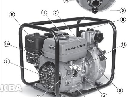 Купите водяной насос Carver CGP 259 2 для своего мотоцикла прямо сейчас!