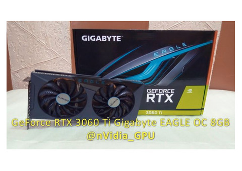 Видеокарта Nvidia RTX 3060ti 8Gb Gigabyte OC новая в упаковке