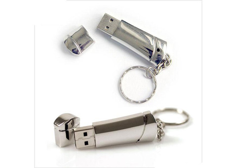 Флешка брелок 64Gb USB Flash Drive на 64 гигабайта из металла подарочная сувенир