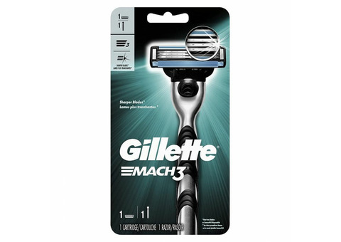 Gillette Mach3 Мужская ручка бритвы 1 пополнение лезвия