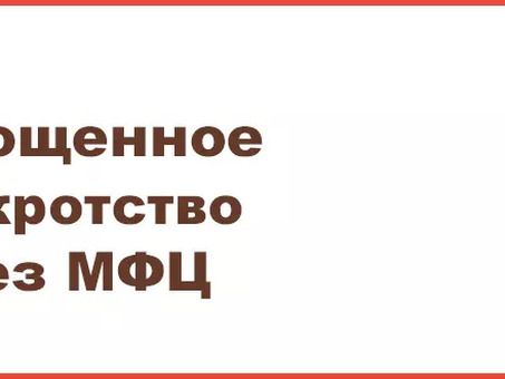 Упрощенное банкротство через МФЦ 2021: быстрое и удобное решение для физических лиц