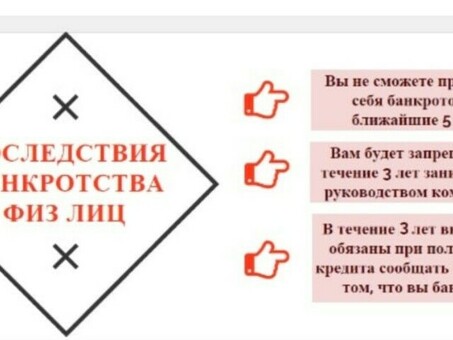 Услуги по ФЗ о несостоятельности и банкротстве физических лиц