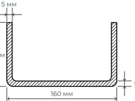 Металл и металлопрокат швеллер 160х80х5 - купить вес 1 метра | Название компании