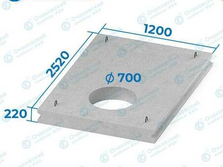 Купить плиту перекрытия ВП 25-12 без отверстия по альбому РК 2203-86 в Москве — Очаковский завод ЖБИ