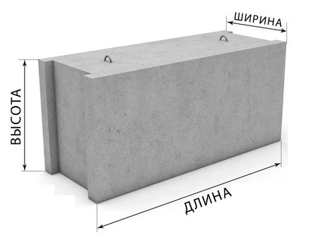 Купить блок ФБС 9-5-6т 900х500х600 в Москве от производителя — Очаковский завод ЖБИ