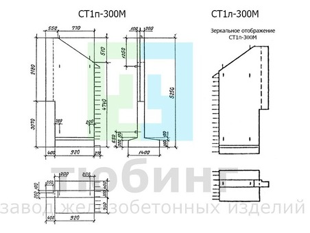 Купить стенку откосную СТ-2 правую серии 3.501.1-177.93 по низкой цене от производителя | Магазин водопропускных труб