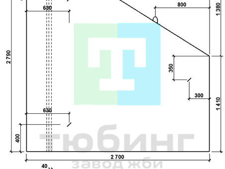 Стенка откосная СТК-12 (СТ-6) левая серия 3.501.1-144: купить по низкой цене у производителя | ШИФР 1484 В.1 для водопропускных труб