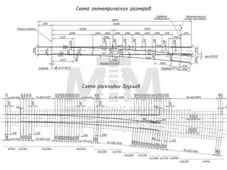 Стрелочный перевод тип Р65 марка 1-9 ГОК Проект ЛПТП 665121.002 - купить в интернет-магазине