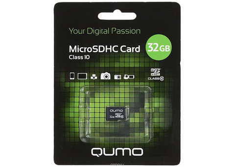 Карты памяти micro-SD Qumo 32 Гб новые 10 класс