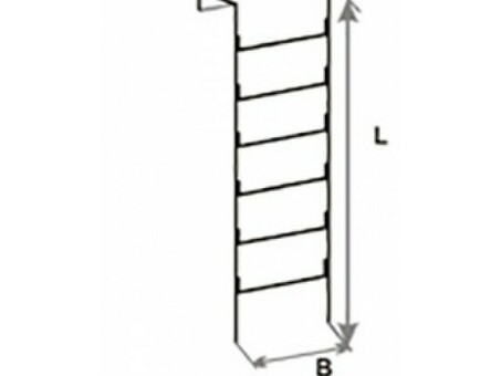 Купить лестницу водопроводную / водосточную Л2 длиной 4,5 метра