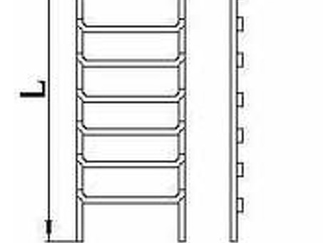 Купить лестницу водопроводную / водосточную Л2 длиной 7 метров