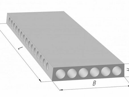 Плита перекрытия пустотная ПБ 32.12-10 - купить в Москве по лучшей цене | Название компании