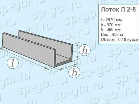 Лоток теплотрассный Л38-15/2 - купить в интернет-магазине по выгодной цене | Название магазина