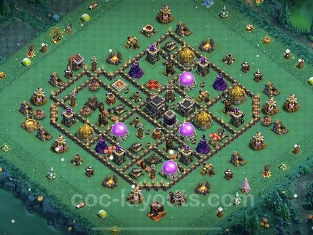 TH9 Layout 2023: базовый дизайн для Clash of Clans