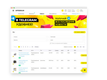 Партнерская программа Offerum: увеличьте свои доходы с помощью первоклассного партнерского маркетинга