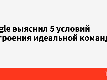 Проект Google Aristotle: повышение эффективности работы команды с помощью данных