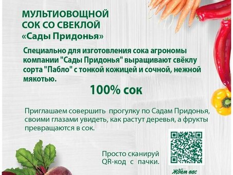 Купить овощной сок садов Придонья