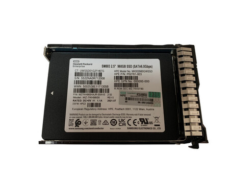 P09909-001 Твердотельный накопитель HPE 960 ГБ SATA MU SFF SC DS