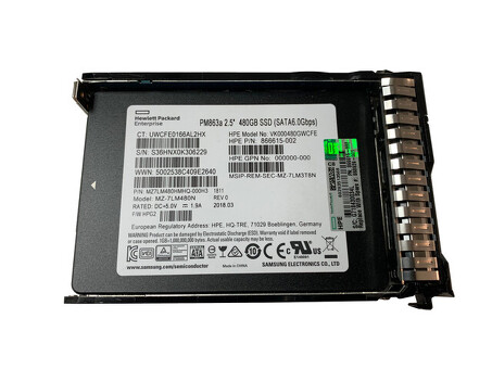 868818-B21 Твердотельный накопитель HPE 480 ГБ SATA 6G SFF RI SC DS