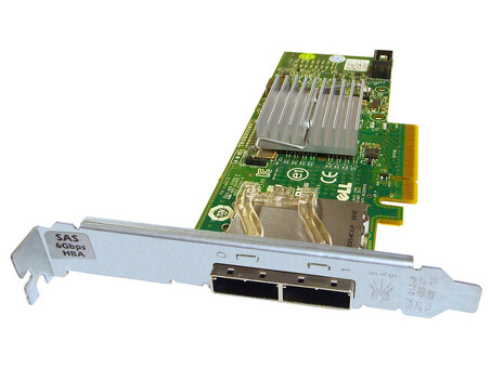 Двухпортовый контроллер HBA DELL H200E 12DNW SAS 6 Pci-E