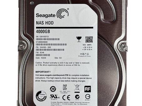 ST4000VN000 Жесткий диск Seagate 4 ТБ 5,9 КБ 3,5 SATA 6G NAS