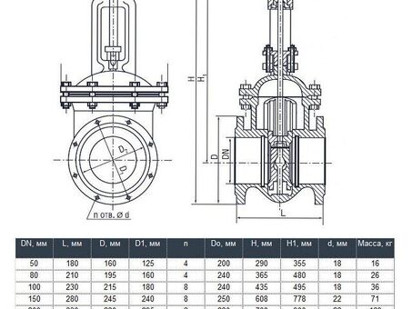 Задвижка чугунная фланцеваяя ЛМЗ Семенов 30ч6бр DN 200 PN 10 параллельная